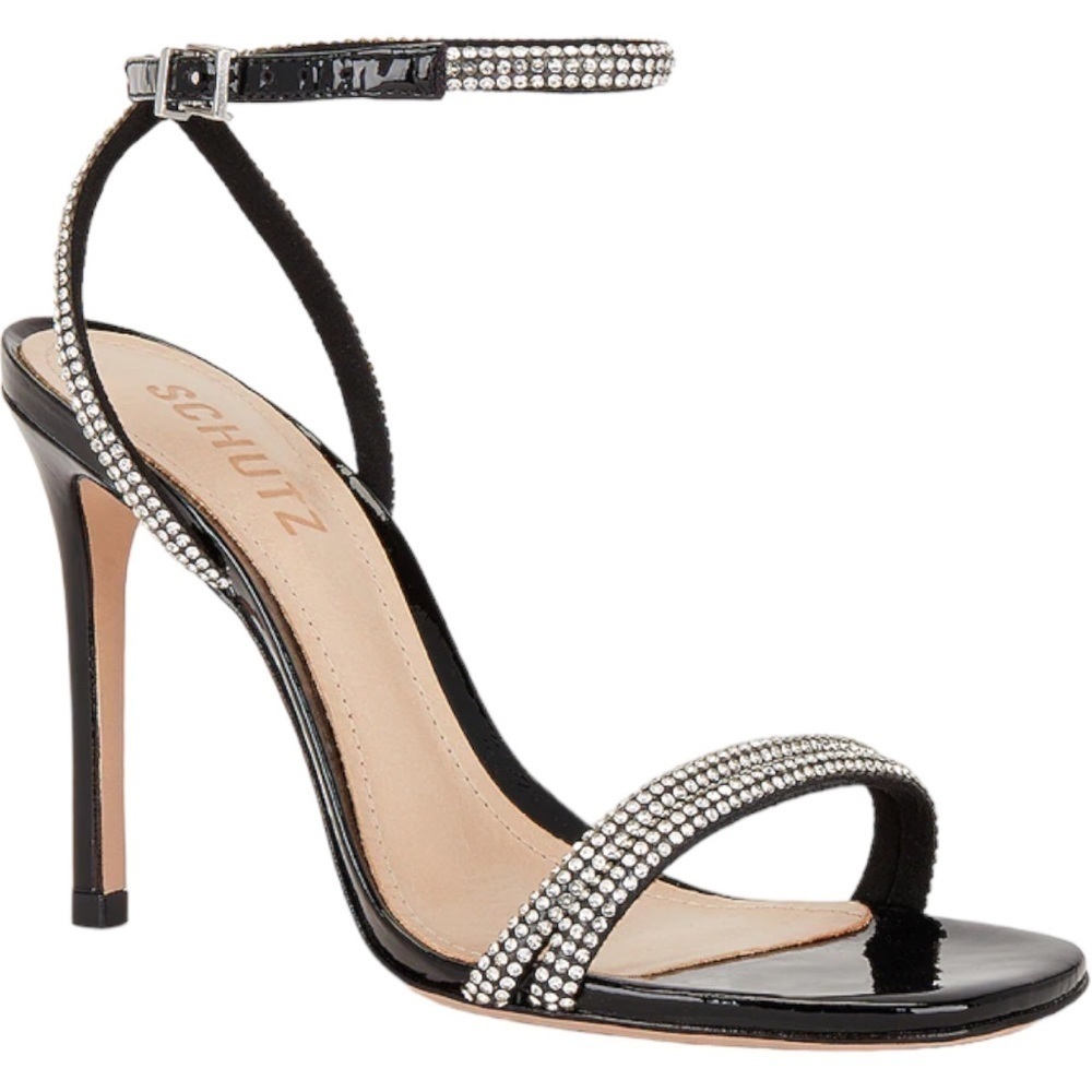 Schutz Altina Glam Sandal in Black